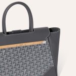 Goyard Saigon Tote Grey Goyardine Canvas Palladium Hardware - Image 6